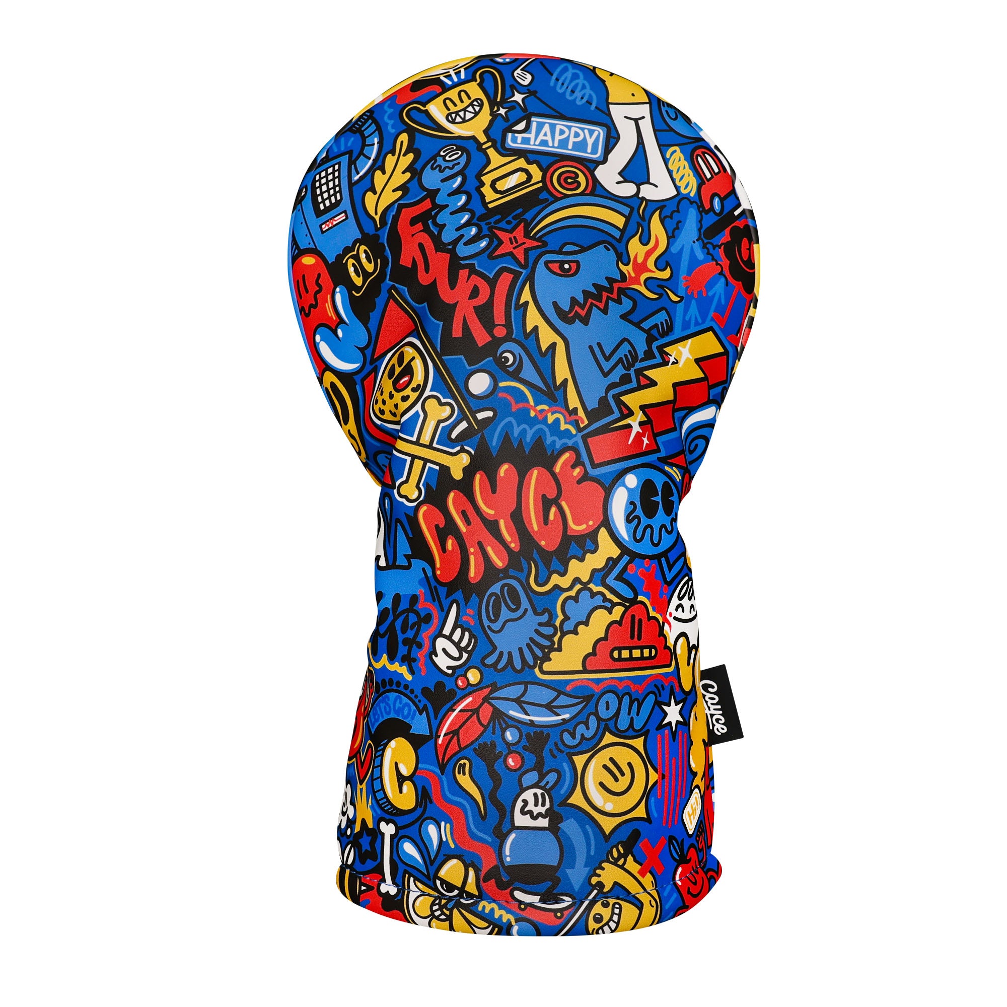Bright and playful kids golf headcover from cayce golf