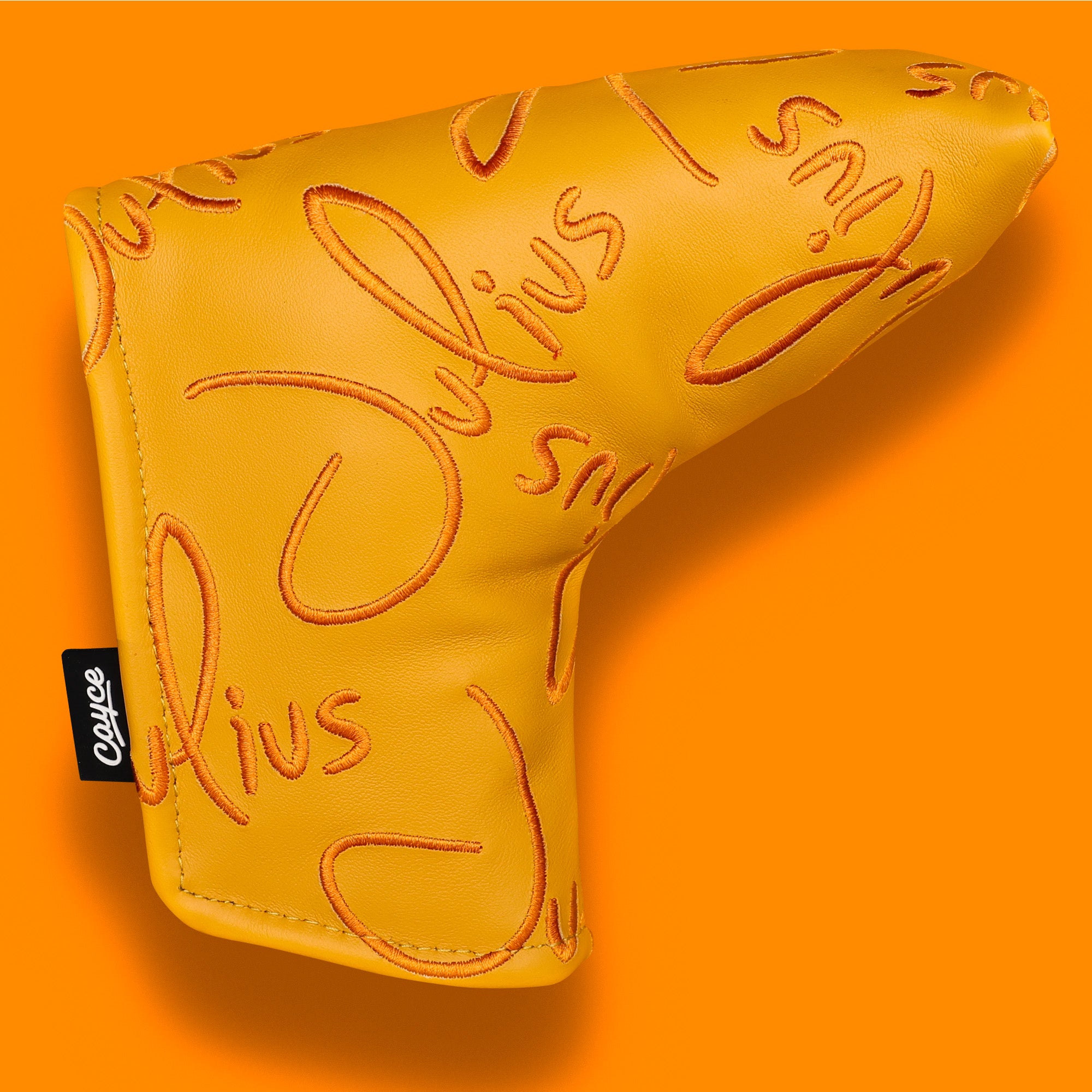 leather custom putter headcover from cayce golf