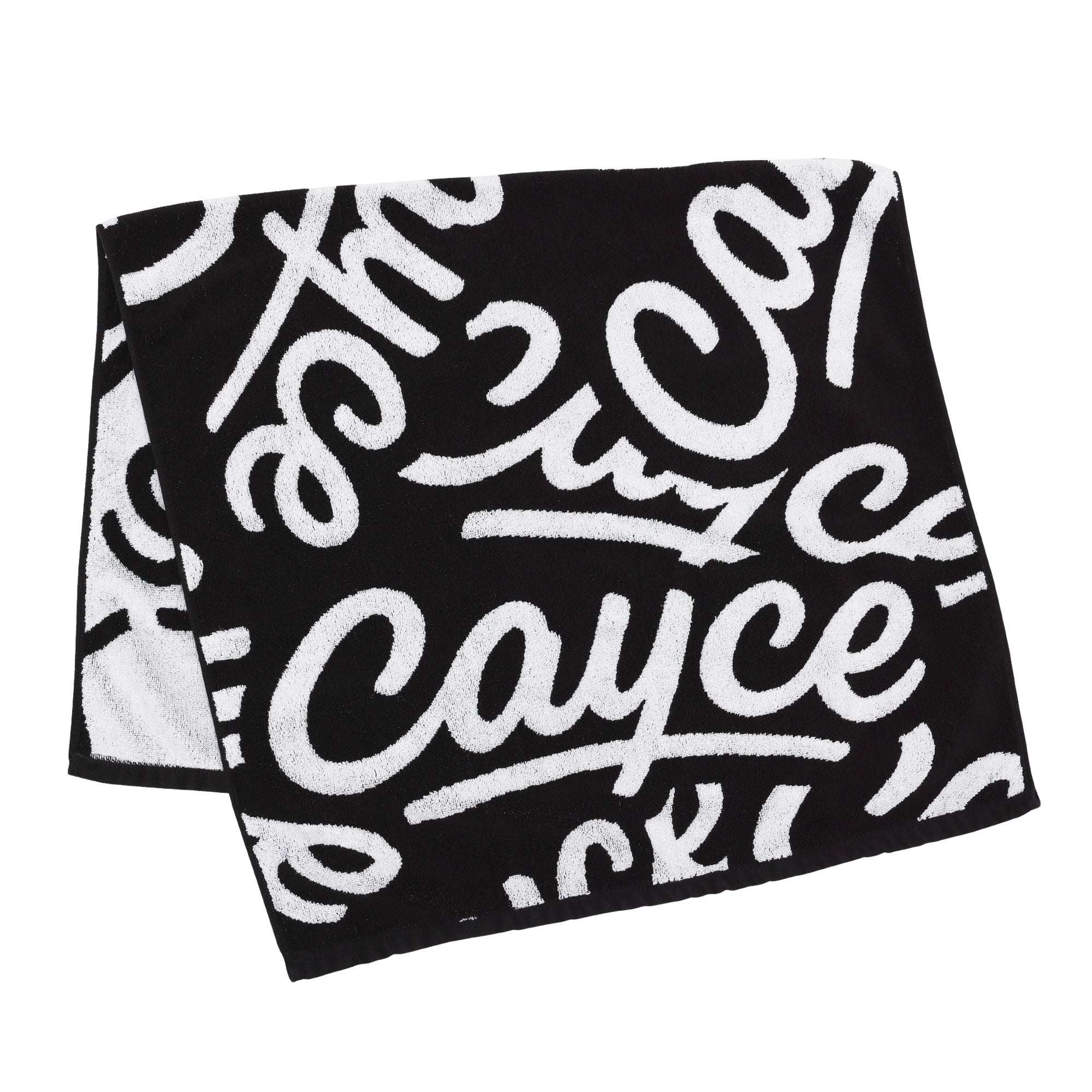 Black and White, XL Premium Caddy Towel from Cayce Golf