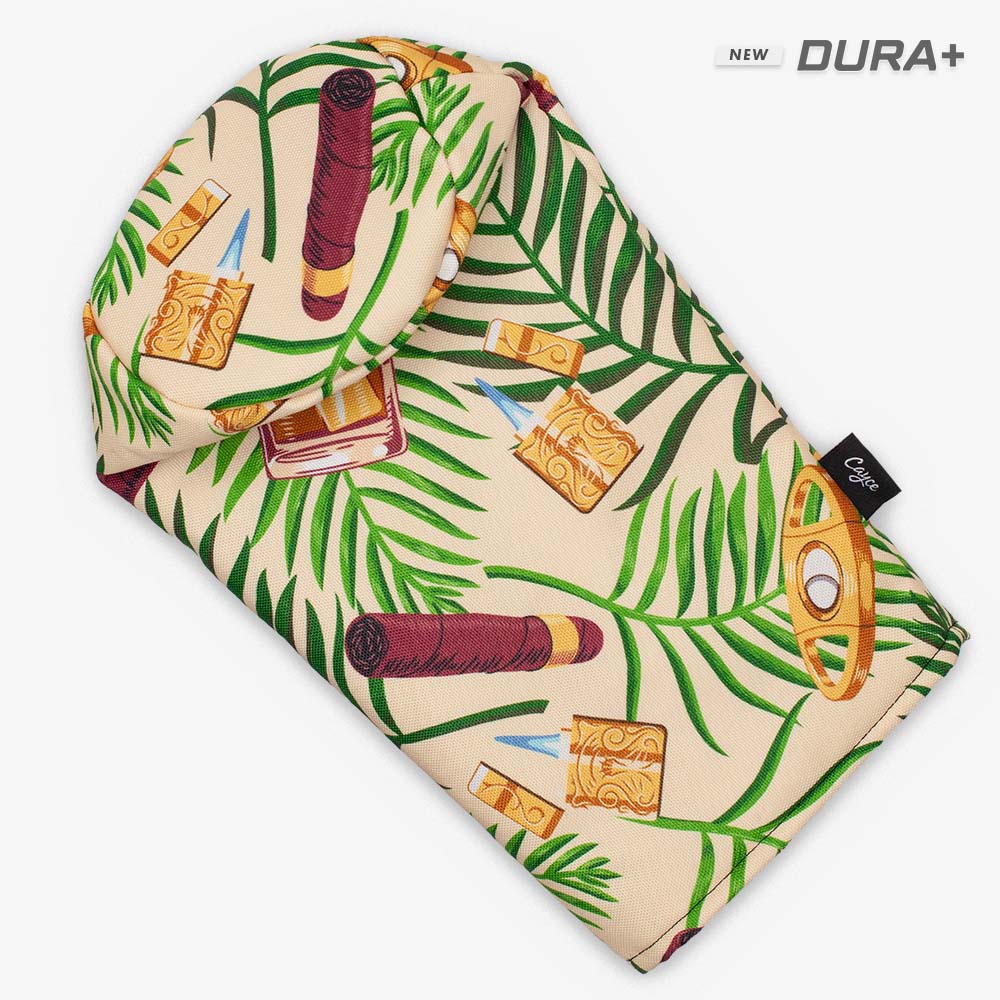 golf head cover with tropical cigar design
