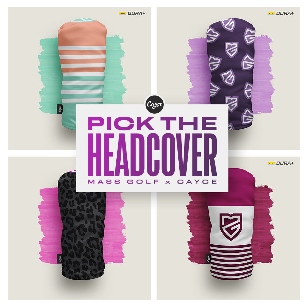 Our choose your own adventure custom golf headcover collaboration with Mass Golf for their women members