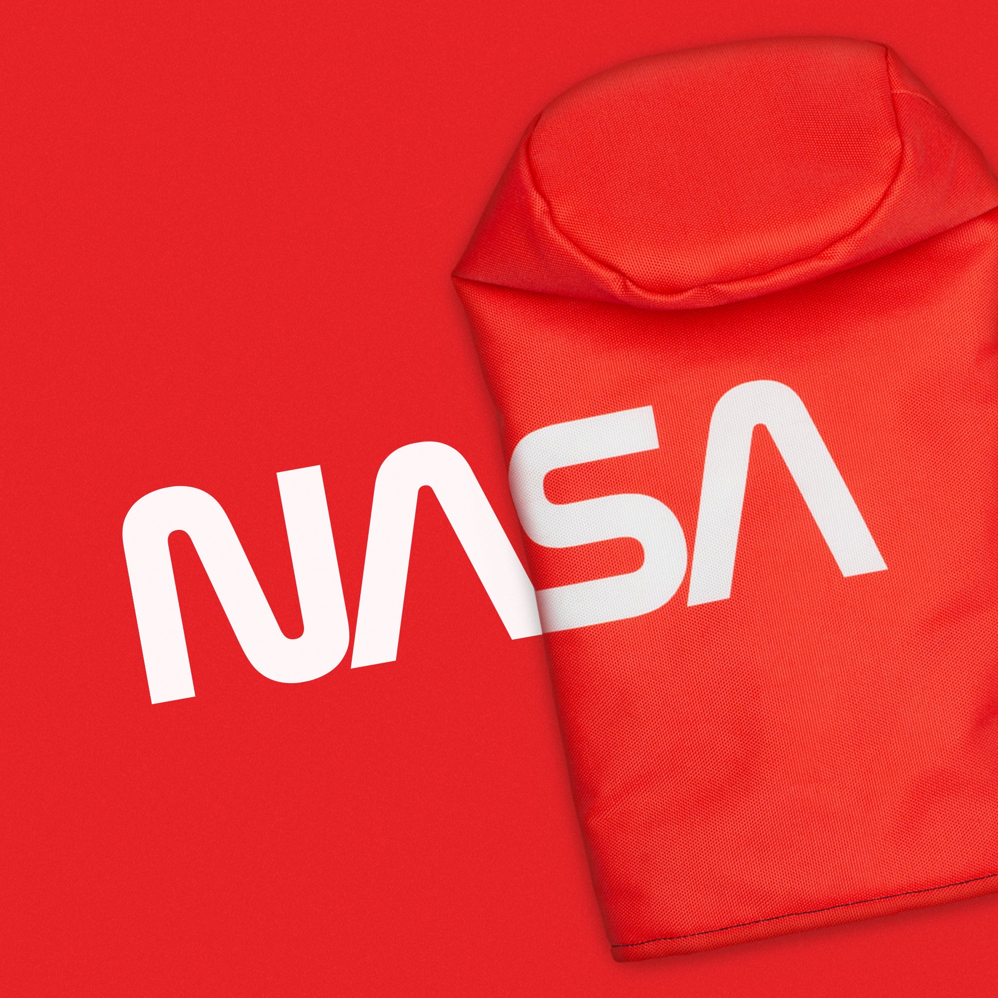 custom red NASA golf driver head cover