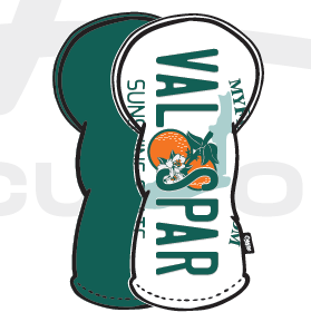 Valspar License Plate Golf Head Covers