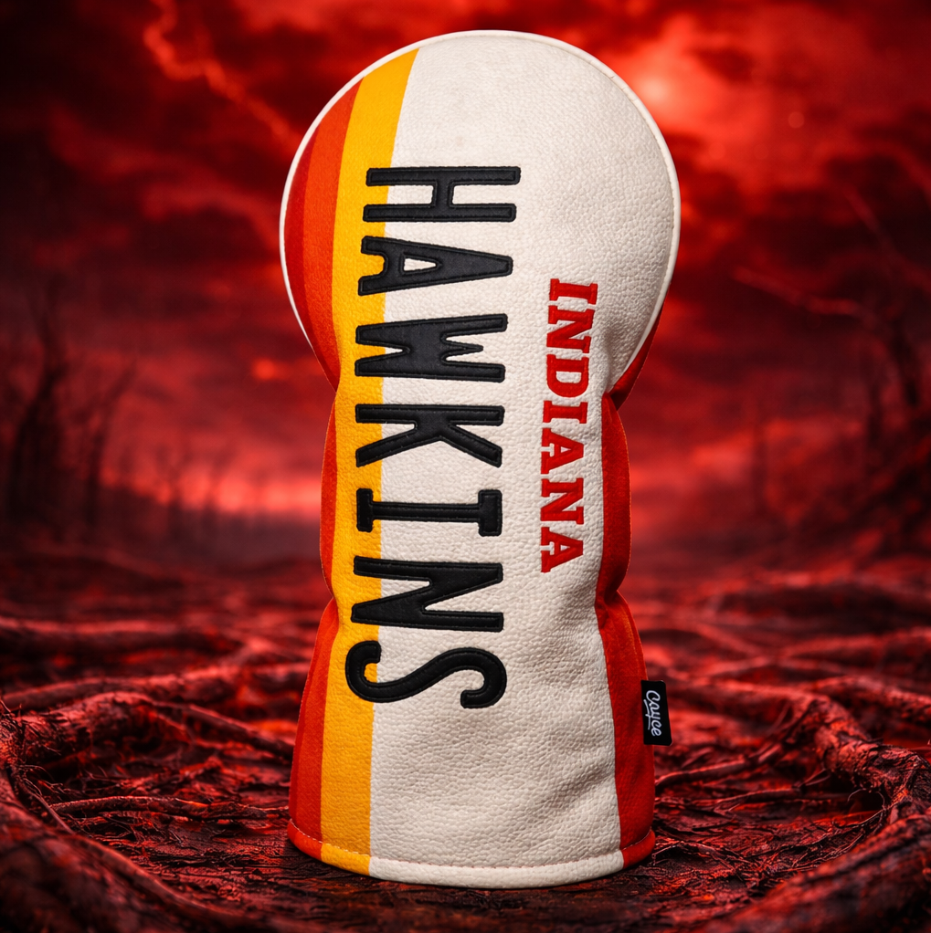 Retro HAWKINS License Plate Golf Head Cover [PRE-ORDER Ships Spring '26]
