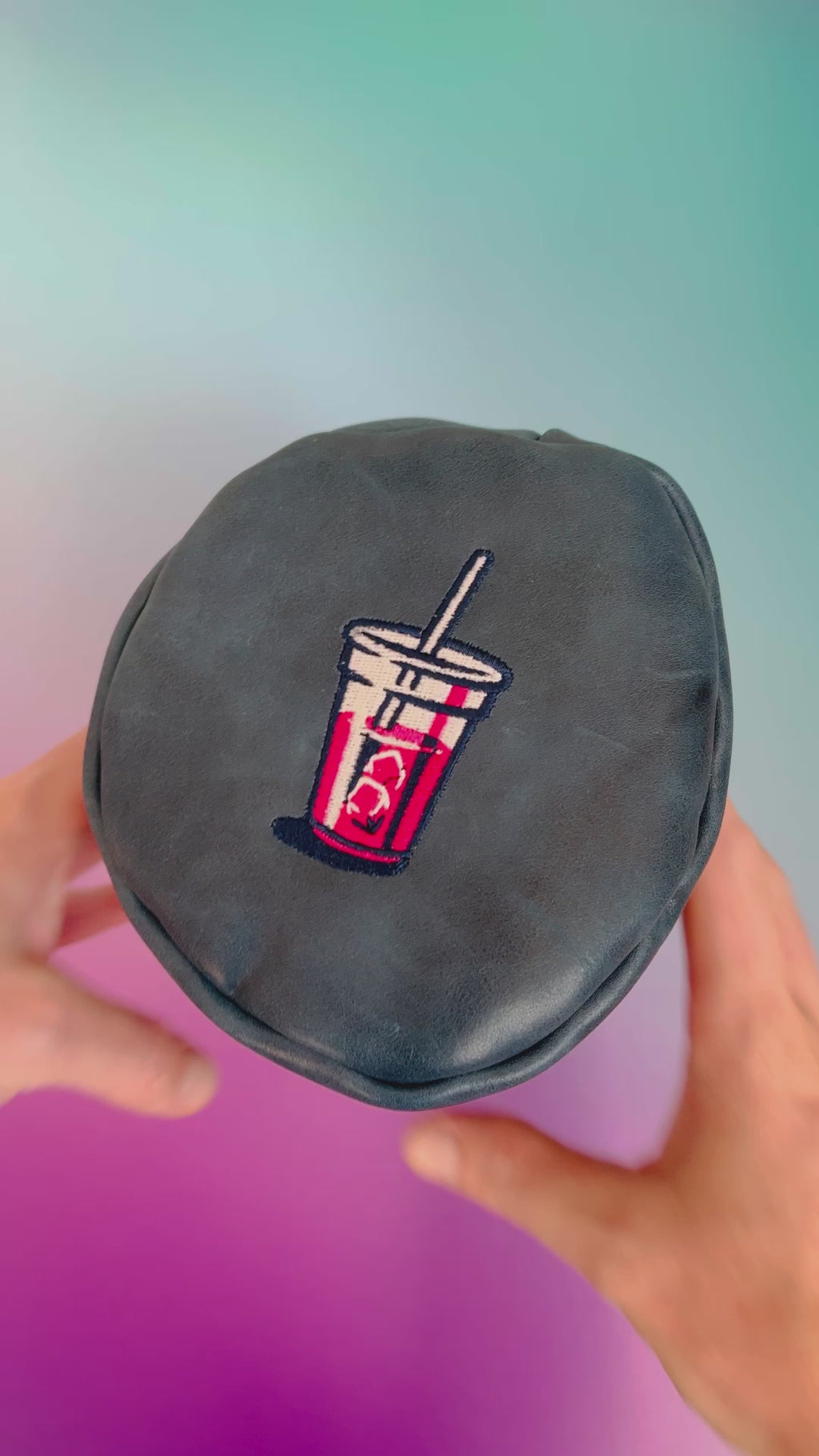 Video of the navy leather Transfusion driver head cover from Cayce golf
